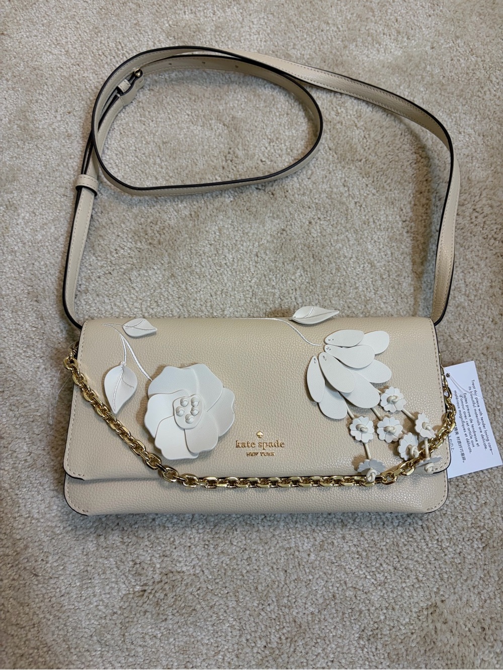 kate spade Ivy Floral Crossbody Bag in Milk Glass Multi NWT MSRP $399